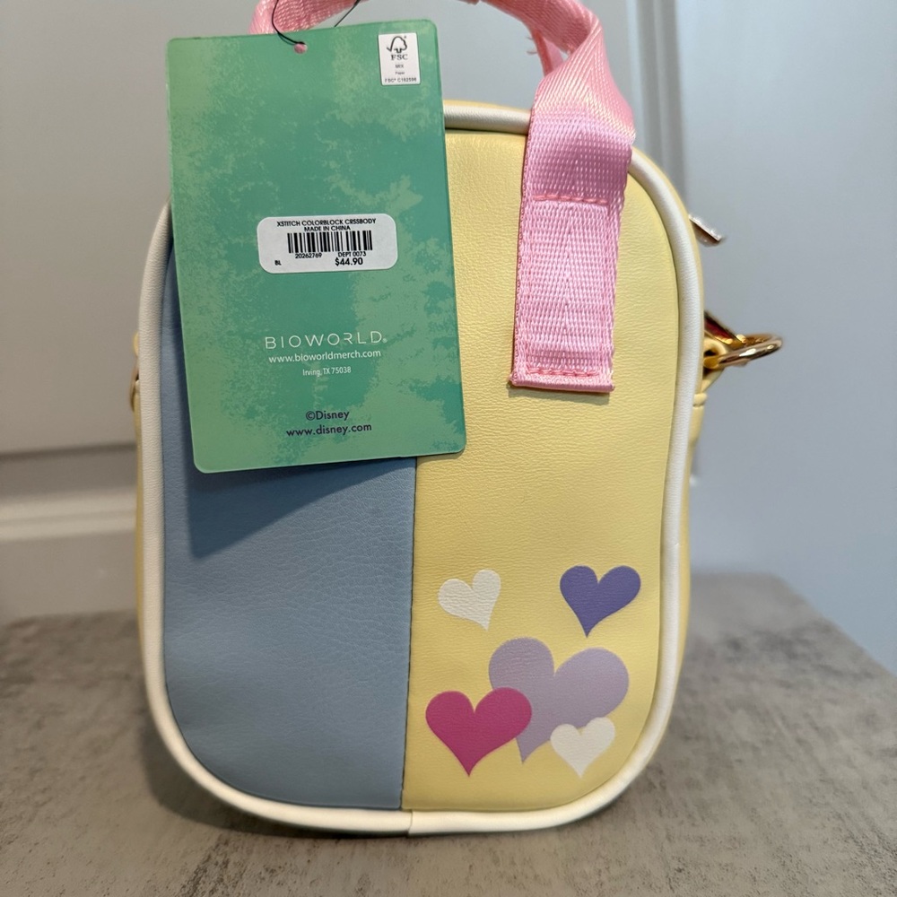 Disney Lilo & Stitch Multicolored Stitch & Angel Crossbody Bag - Picture 3 of 6